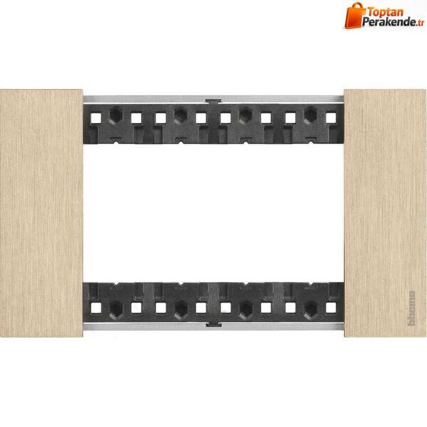 Bticino KA4804ZW Metal Çerçeve 4M Altın